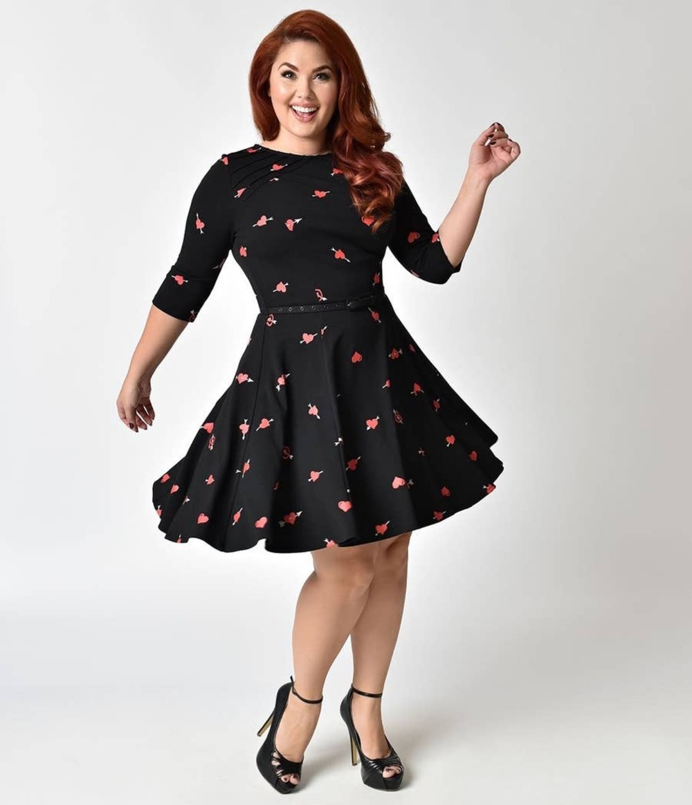 Unique Vintage Stephanie Dress Heartbreaker Novelty Rockabilly Goth Size XS